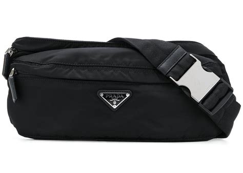 prada fannypack|prada nylon shoulder bag black.